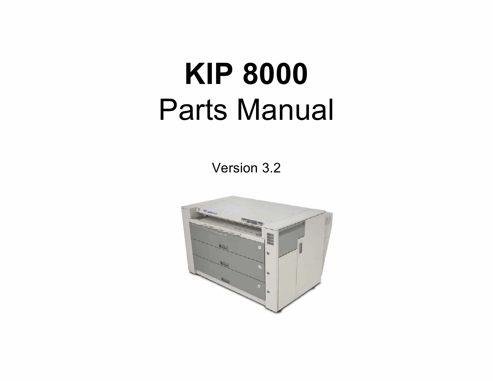 KIP 8000 K-77 Parts Manual-1